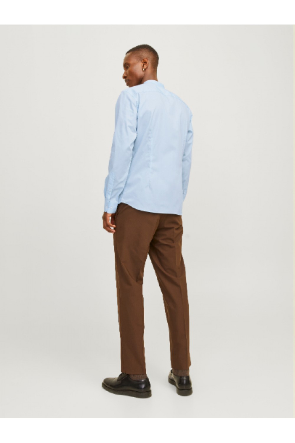 JACK & JONES JOE SHIRT LS PLAIN MAO CASHMERE BLUE 12205921