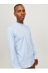 JACK & JONES JOE SHIRT LS PLAIN MAO CASHMERE BLUE 12205921