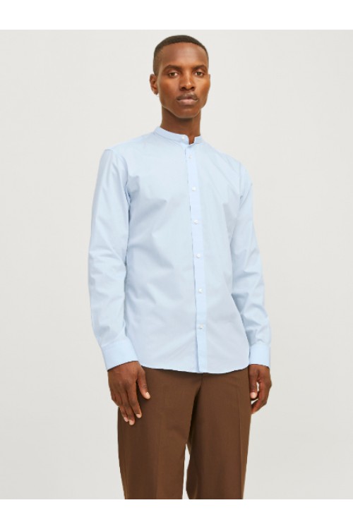 JACK & JONES JOE SHIRT LS PLAIN MAO CASHMERE BLUE 12205921