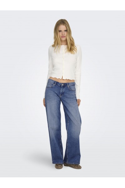 ONLY JUDY-O LW WIDE LEG DNM TAI712 NOOS MEDIUM BLUE DENIM 15366404
