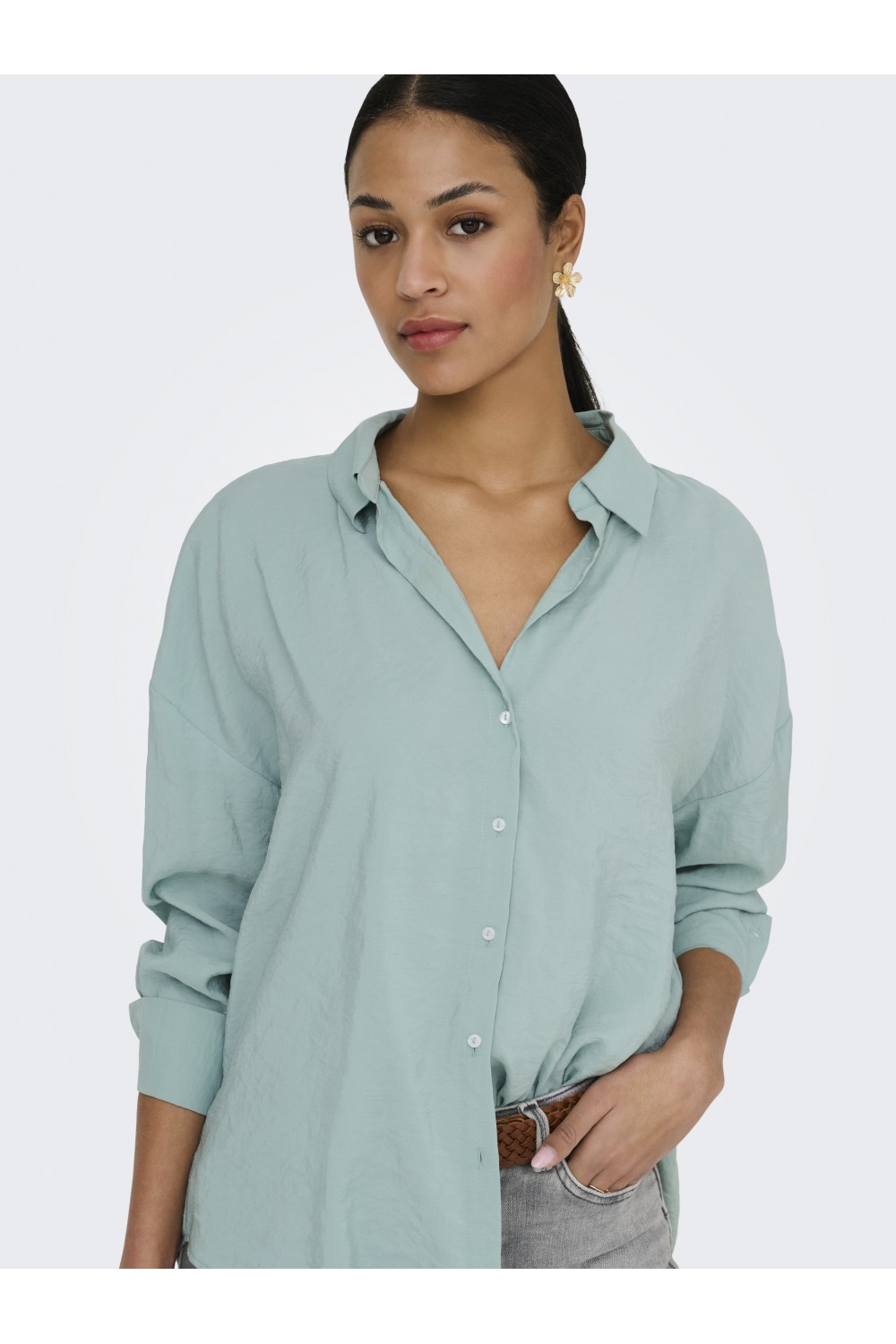 ONLY ZAZIMA L/S LOOSE SHIRT WVN NOOS ETHER 15272523