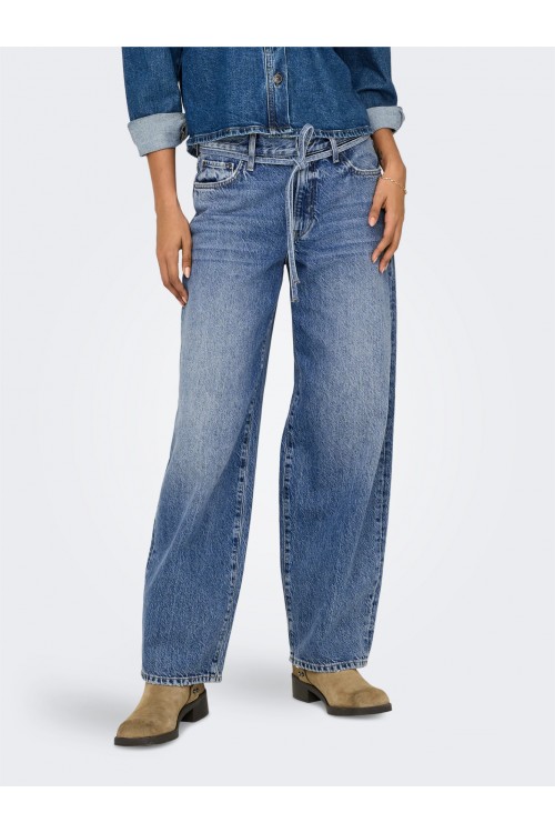 ONLY GIANNA MW STRAIGHT DNM DOT596 NOOS MEDIUM BLUE DENIM 15325796