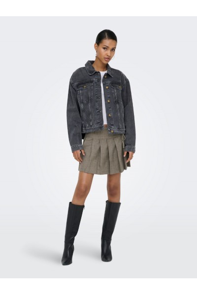 ONLY HARPER LS BOXY DNM JKT SIK WASHED BLACK 15363548