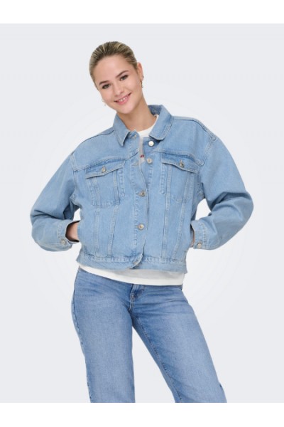 ONLY HARPER LS BOXY DNM JKT SIK BLUE DENIM 15363548