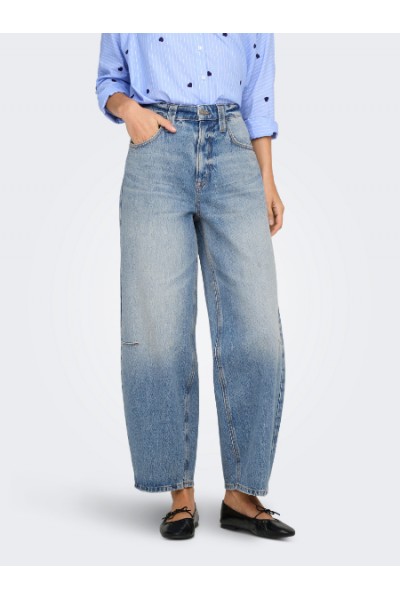 ONLY FRANKIE HW ANK BARREL DNM 011 MEDIUM BLUE 15364525