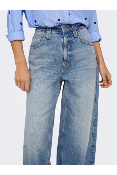 ONLY FRANKIE HW ANK BARREL DNM 011 MEDIUM BLUE 15364525