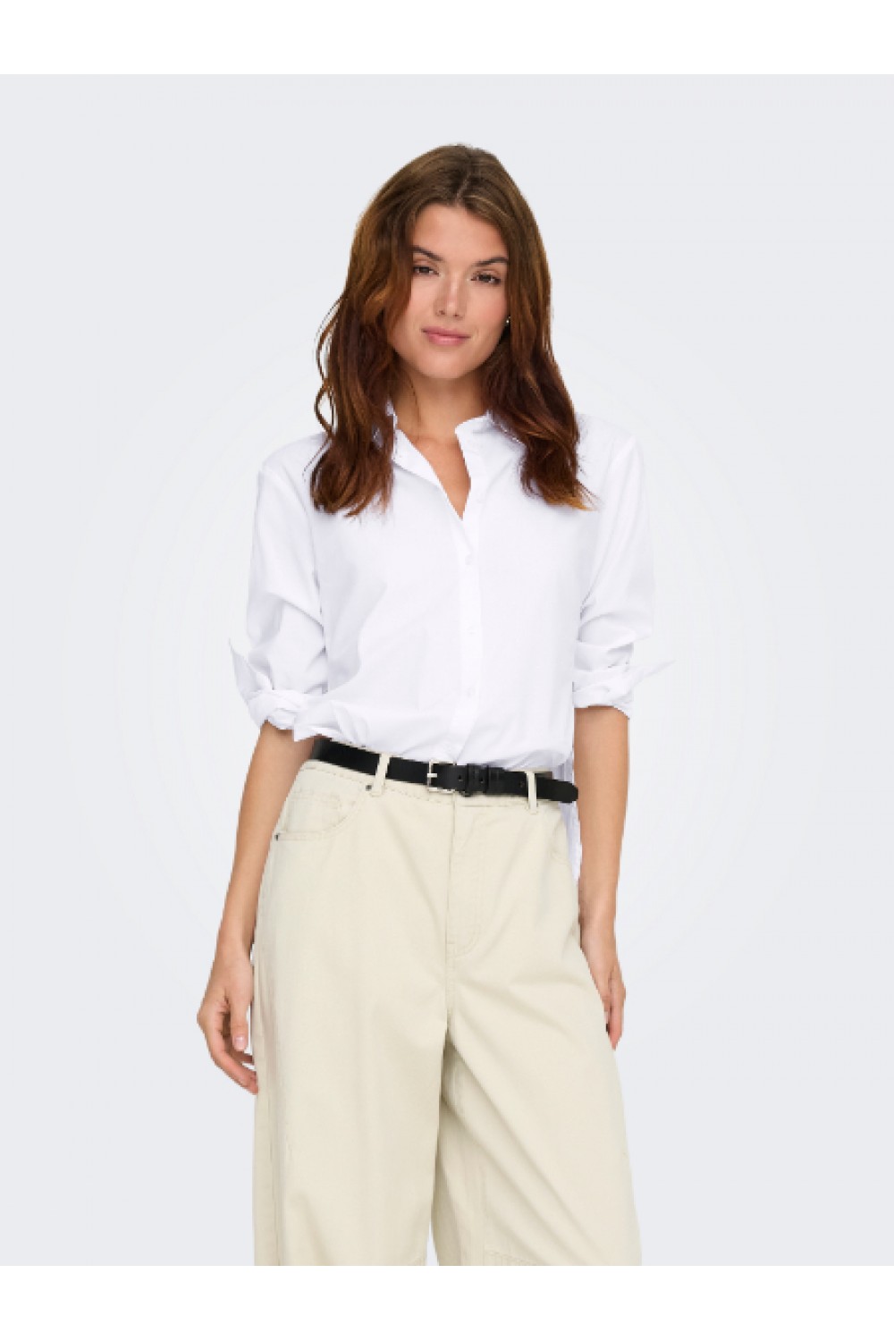 ONLY BERSA LS SLIT DETAIL SHIRT WVN CC BRIGHT WHITE 15364453