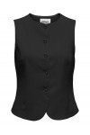 ONLY GOA S/L LINEN BL WAISTCOAT CC TLR BLACK 15363724