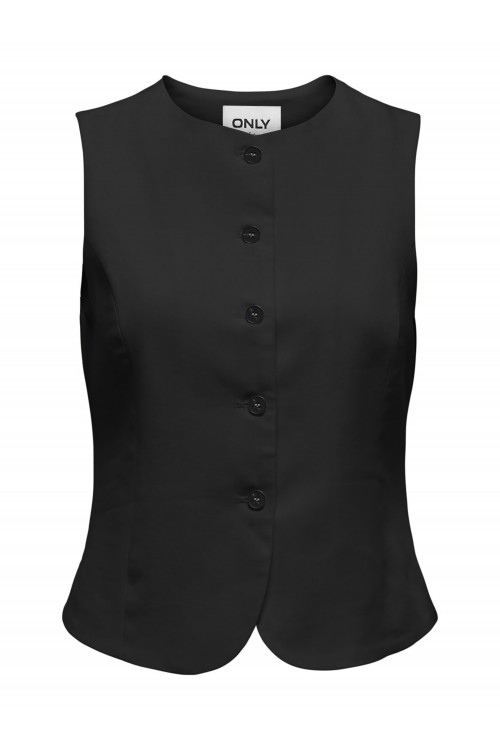 ONLY GOA S/L LINEN BL WAISTCOAT CC TLR BLACK 15363724