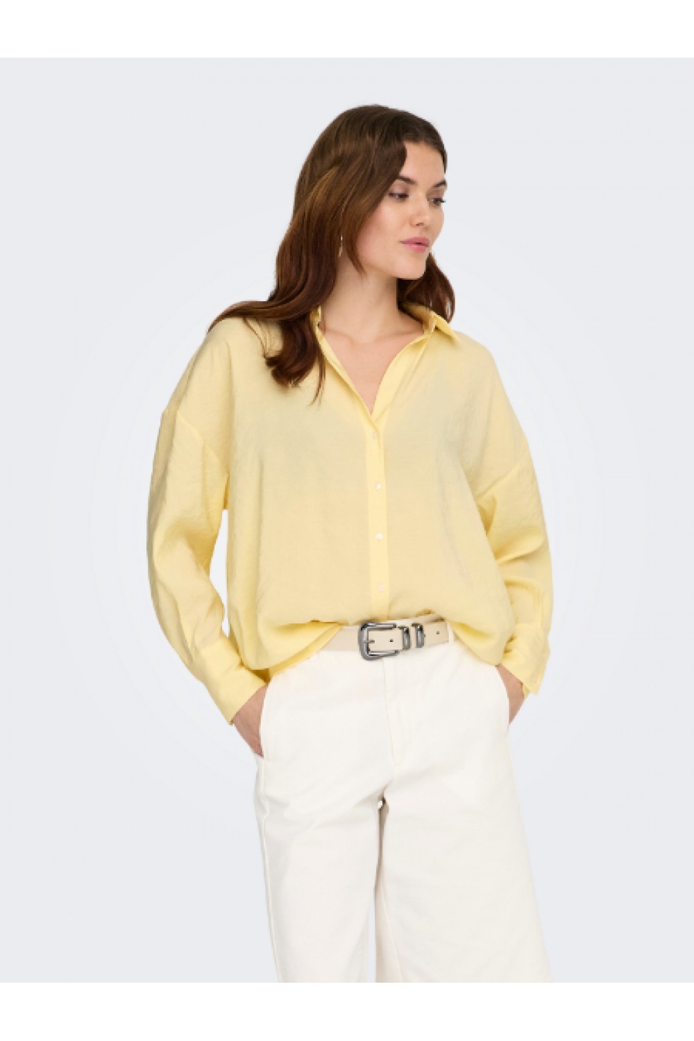 ONLY ZAZIMA L/S LOOSE SHIRT WVN NOOS DOUBLE CREAM 15272523