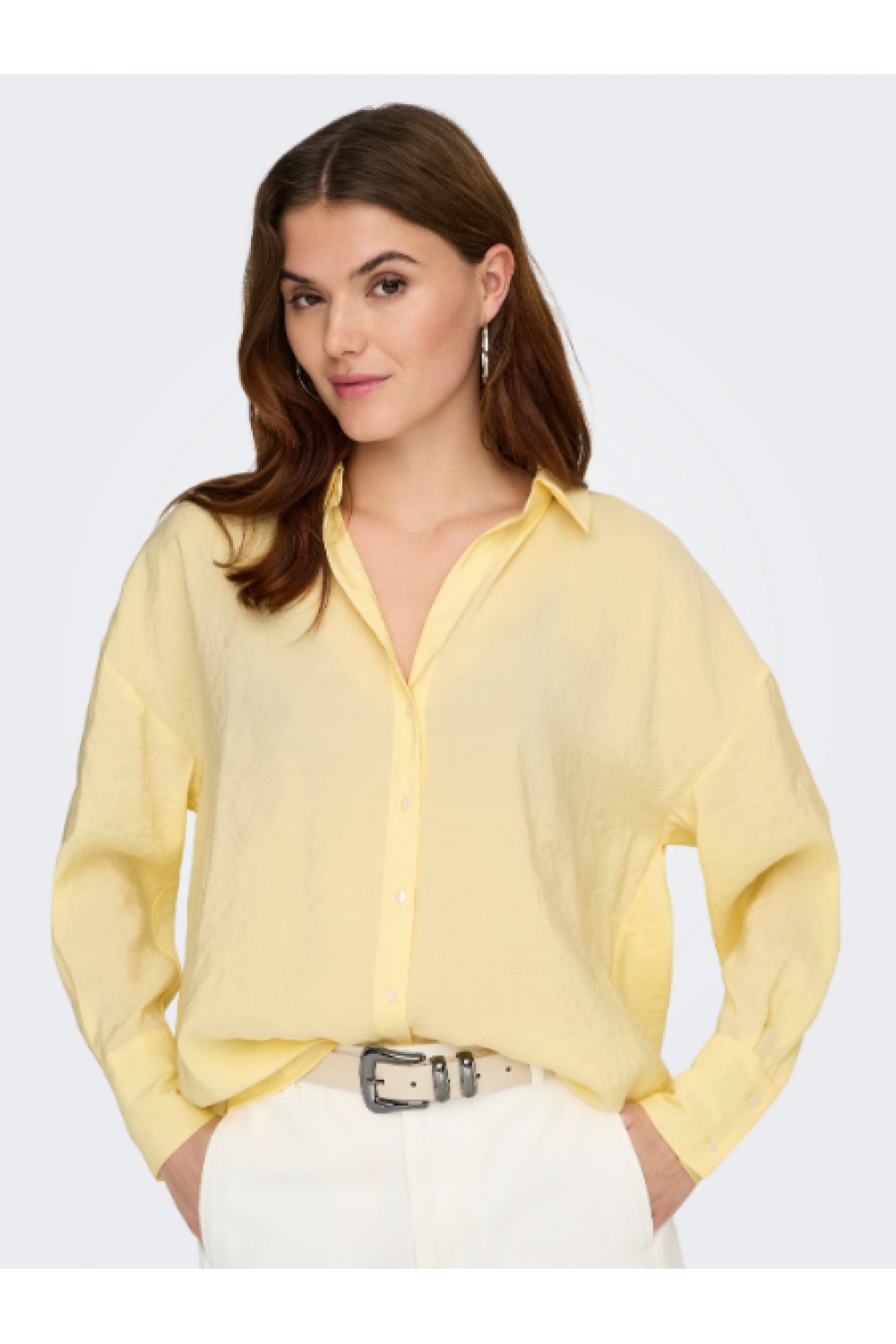 ONLY ZAZIMA L/S LOOSE SHIRT WVN NOOS DOUBLE CREAM 15272523