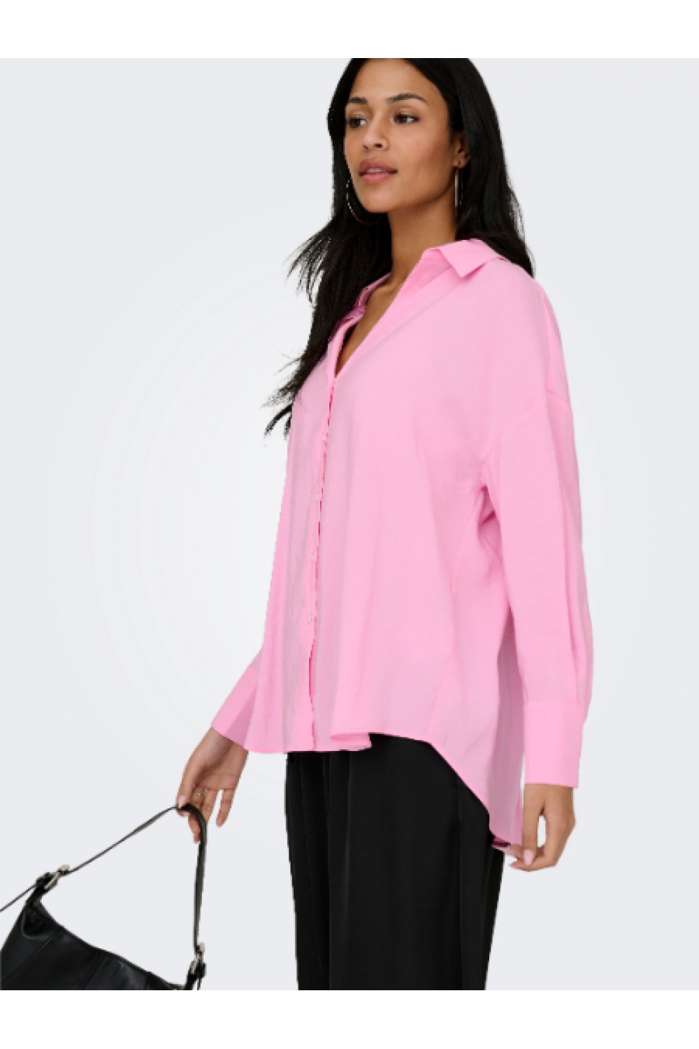 ONLY ZAZIMA L/S LOOSE SHIRT WVN NOOS PINK LADY 15272523