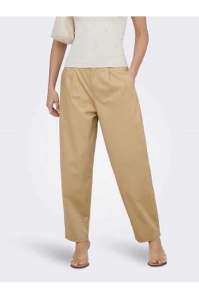 ONLY CASIL HW ANK BARREL CHINO PANT CC PNT IRISH CREAM 15368213