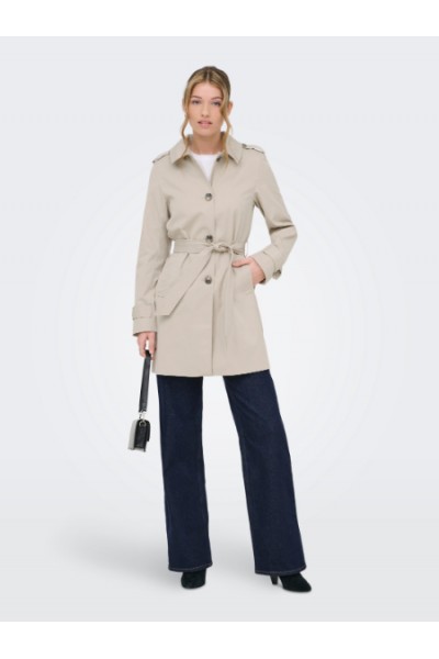 ONLY DISA LIFE SB TRENCHCOAT CC OTW ISLAND FOSSIL 15369028