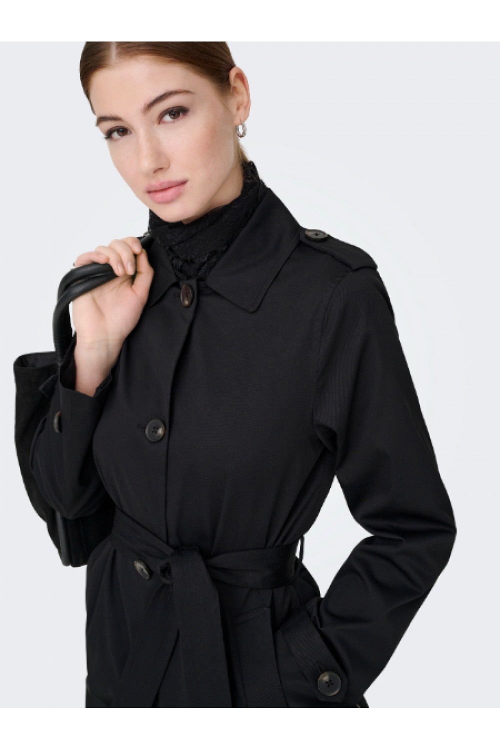 ONLY DISA LIFE SB TRENCHCOAT CC OTW BLACK 15369028
