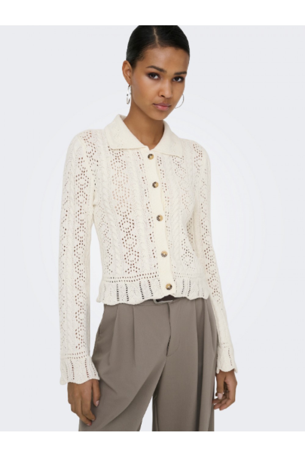 ONLY FRIEDA LIFE LS STRUCTURE CARDI CC KNT BIRCH 15362911