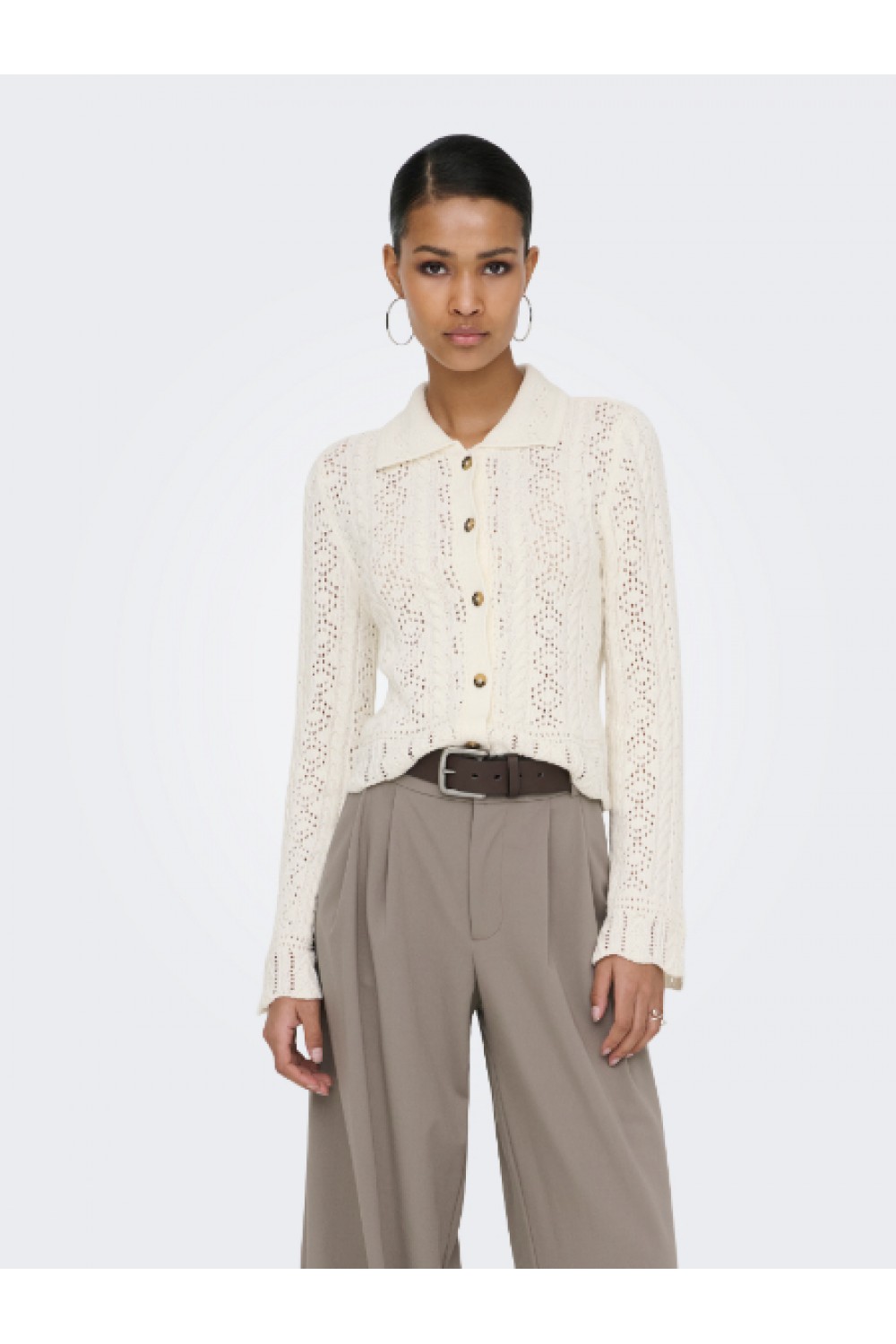 ONLY FRIEDA LIFE LS STRUCTURE CARDI CC KNT BIRCH 15362911