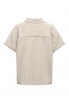 ONLY ARIS LIFE CAP SLEEVE SHIRT WVN CC PUMICE STONE 15364279