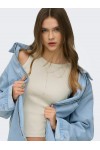 ONLY VAL 2-WAY TANK TOP JRS NOOS SOFT PUMICE STONE 15371705