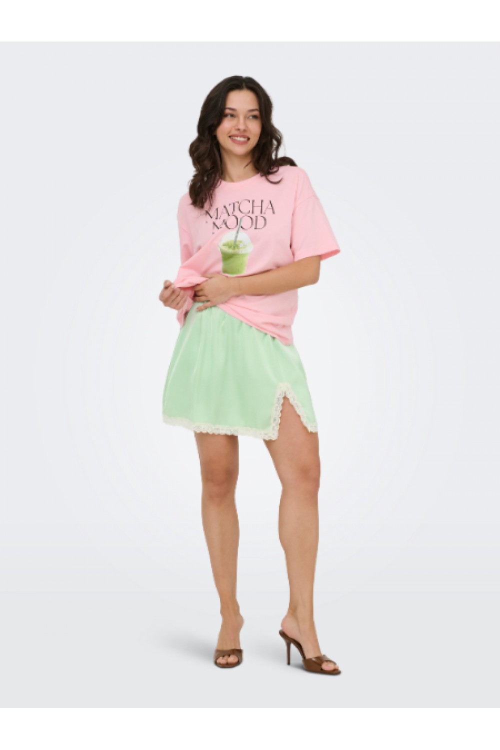 ONLY VIVVI S/S LOVELY TOP JRS ROMANCE ROSE 15346761