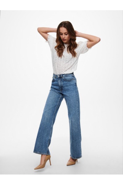 ONLY JUICY HW WIDE LEG DNM REA365 NOOS MEDIUM BLUE 15234743