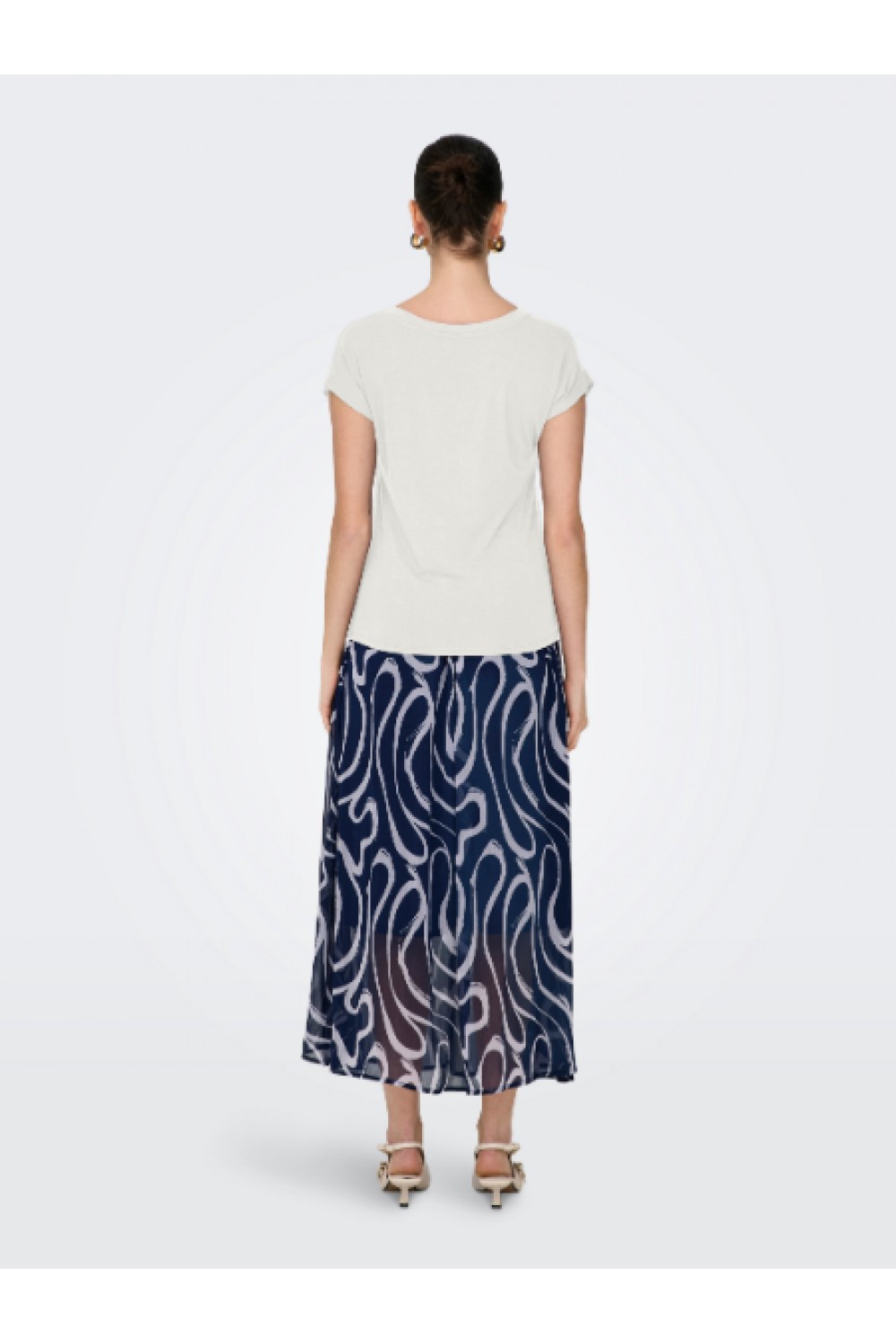 ONLY RILLA S/S V-NECK TOP JRS CLOUD DANCER 15315776