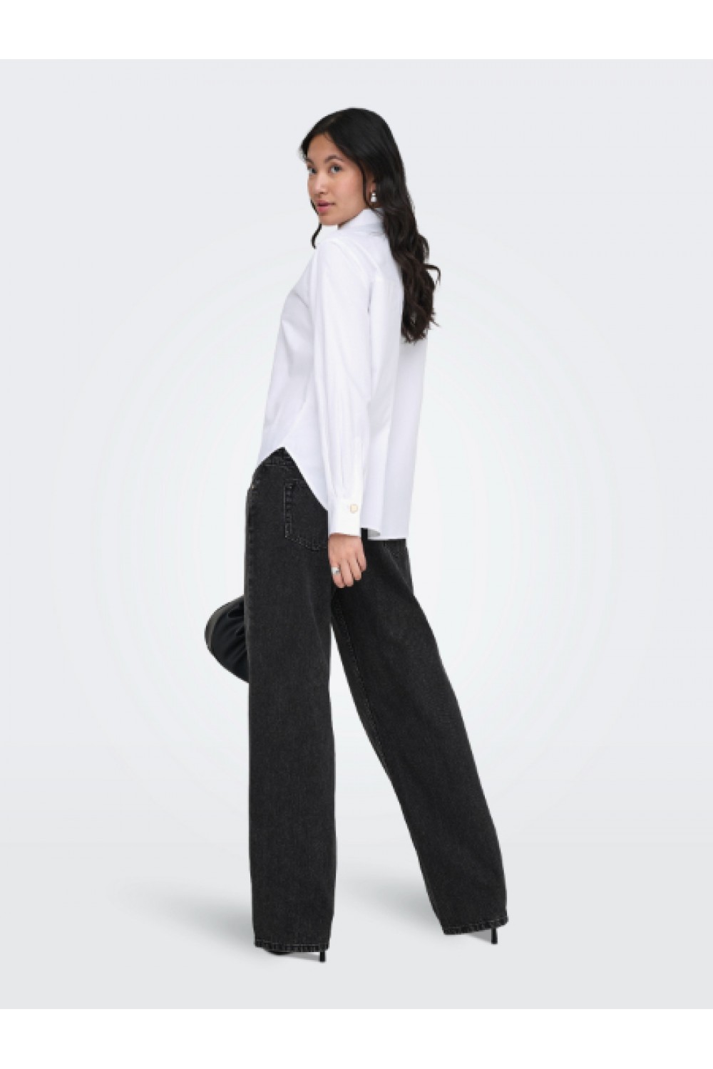 ONLY LYRA OREGON L/S SHIRT WVN CLOUD DANCER 15369914