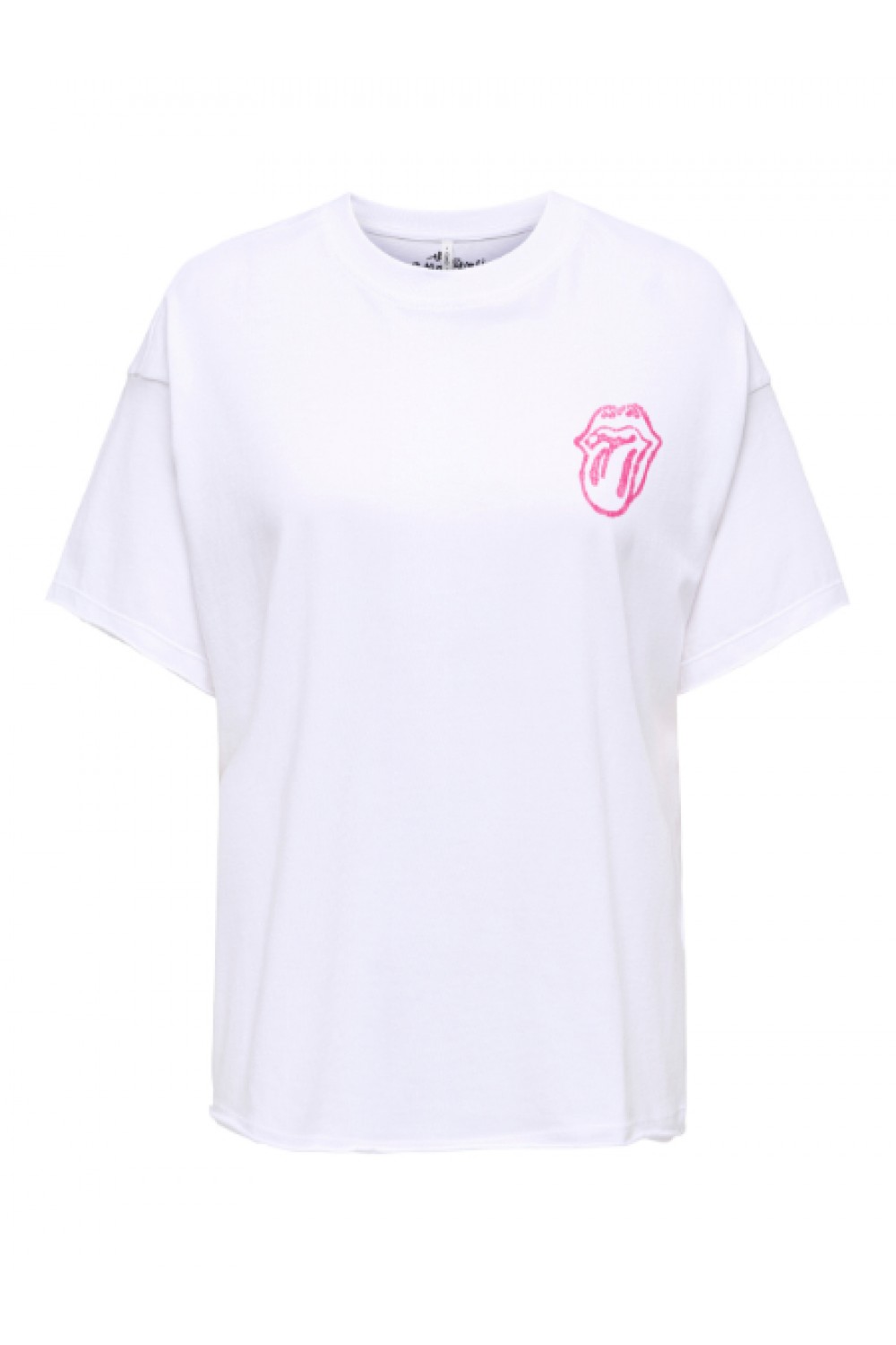 ONLY ROLLING STONES LIFE S/S TOP JRS BRIGHT WHITE 15370160