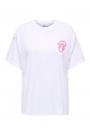 ONLY ROLLING STONES LIFE S/S TOP JRS BRIGHT WHITE 15370160