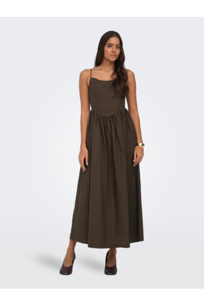 ONLY LIKARA STRAP WAIST LONG DRESS WVN SHOPPING BAG 15371869