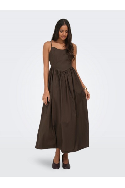 ONLY LIKARA STRAP WAIST LONG DRESS WVN SHOPPING BAG 15371869
