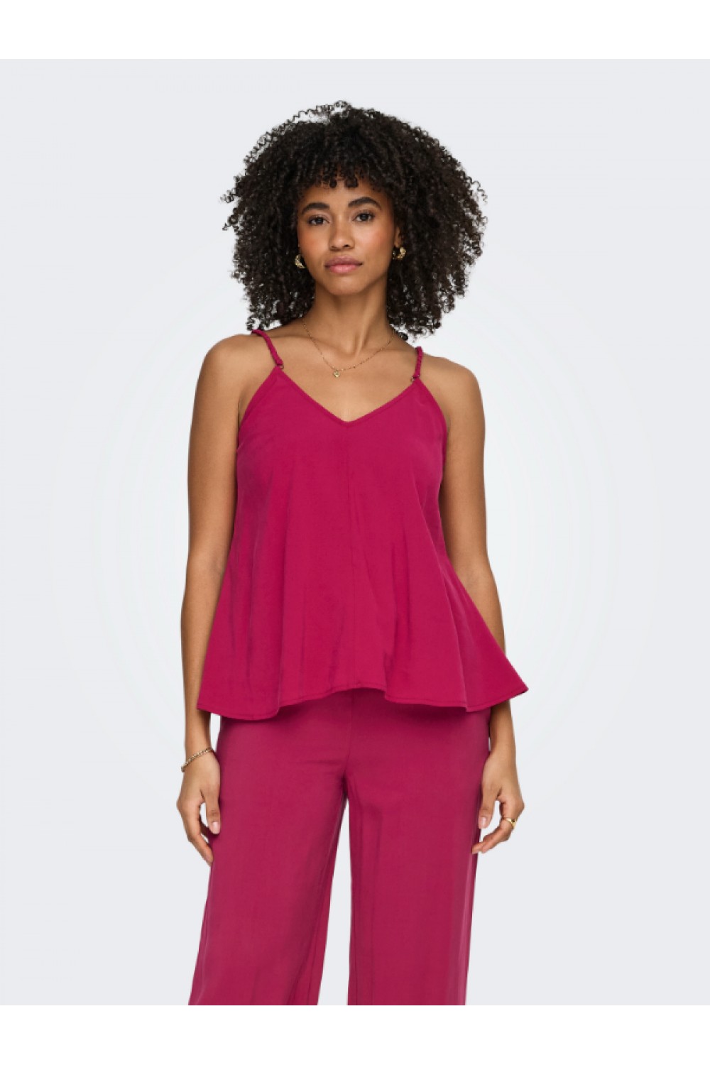 ONLY MADELI OAKLYN STRAP TOP WVN SANGRIA 15373599