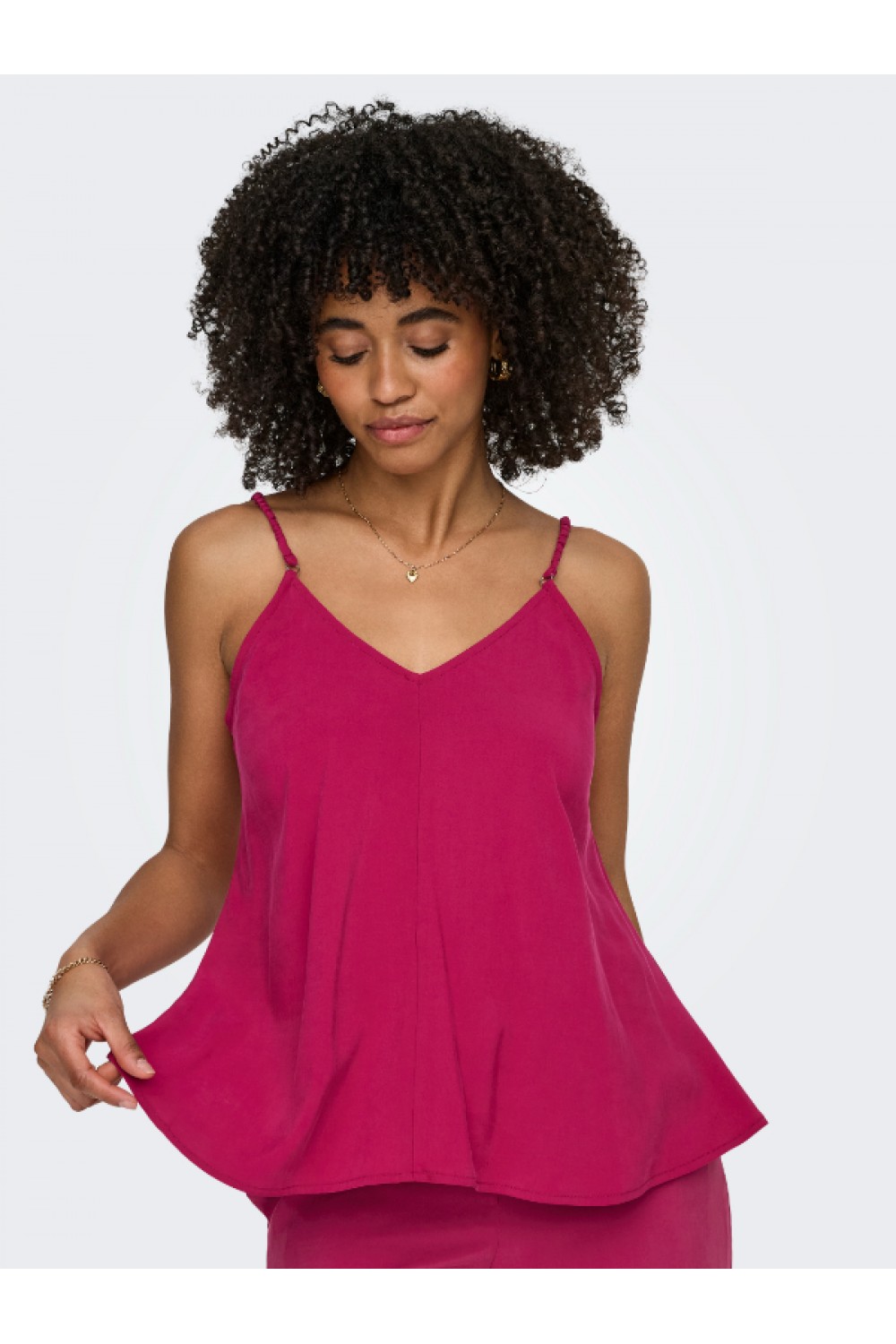 ONLY MADELI OAKLYN STRAP TOP WVN SANGRIA 15373599
