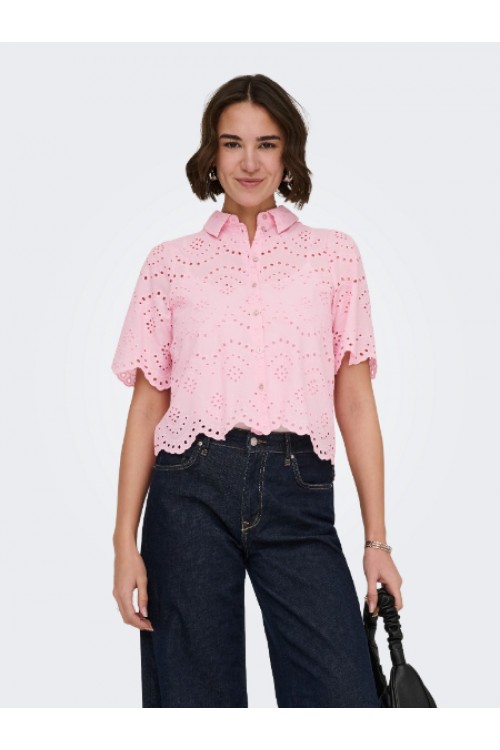 ONLY VALAIS S/S SHIRT WVN NOOS PINK LADY 15351106