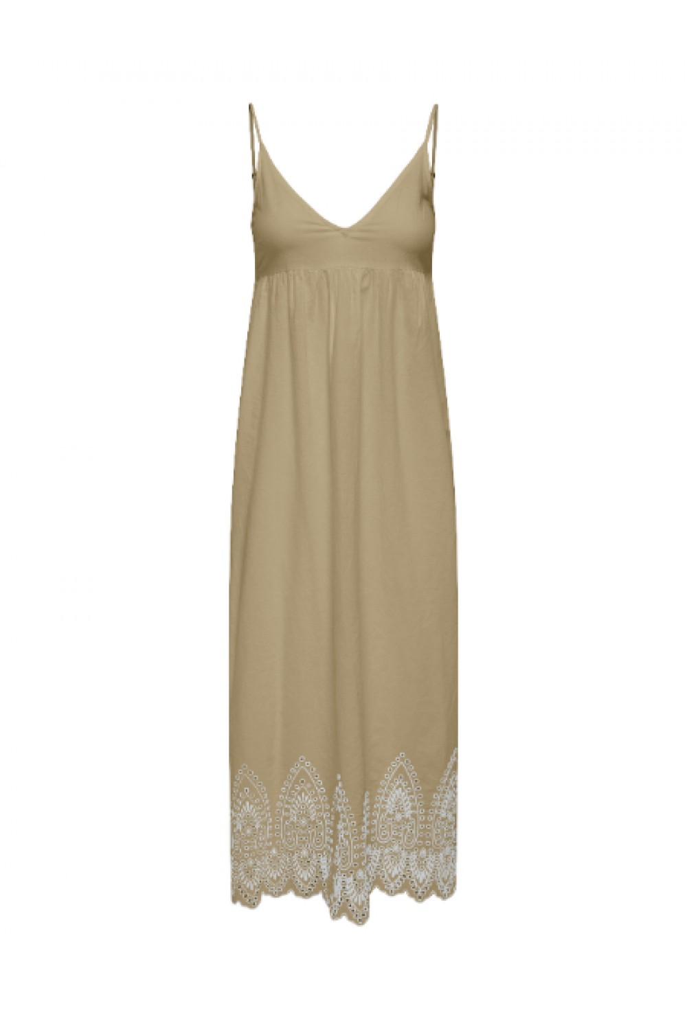ONLY TULUM EMB LONG STRAP DRESS WVN OLIVE GRAY 15369128