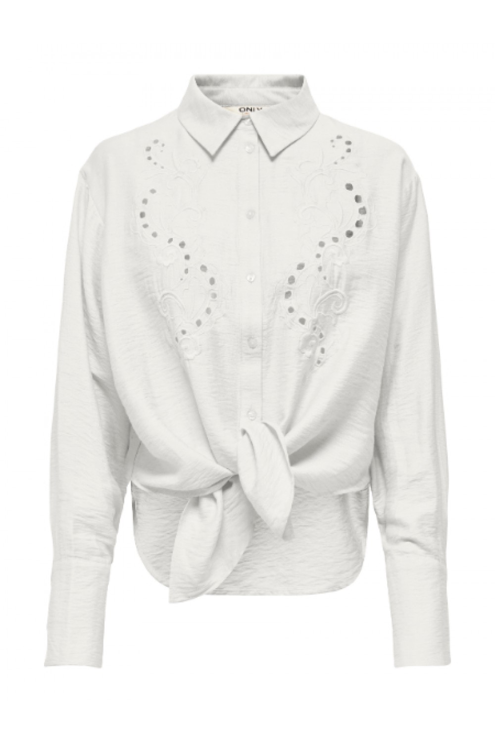 ONLY BIRONA LINO L/S TIE SHIRT WVN SUD CLOUD DANCER 15365768