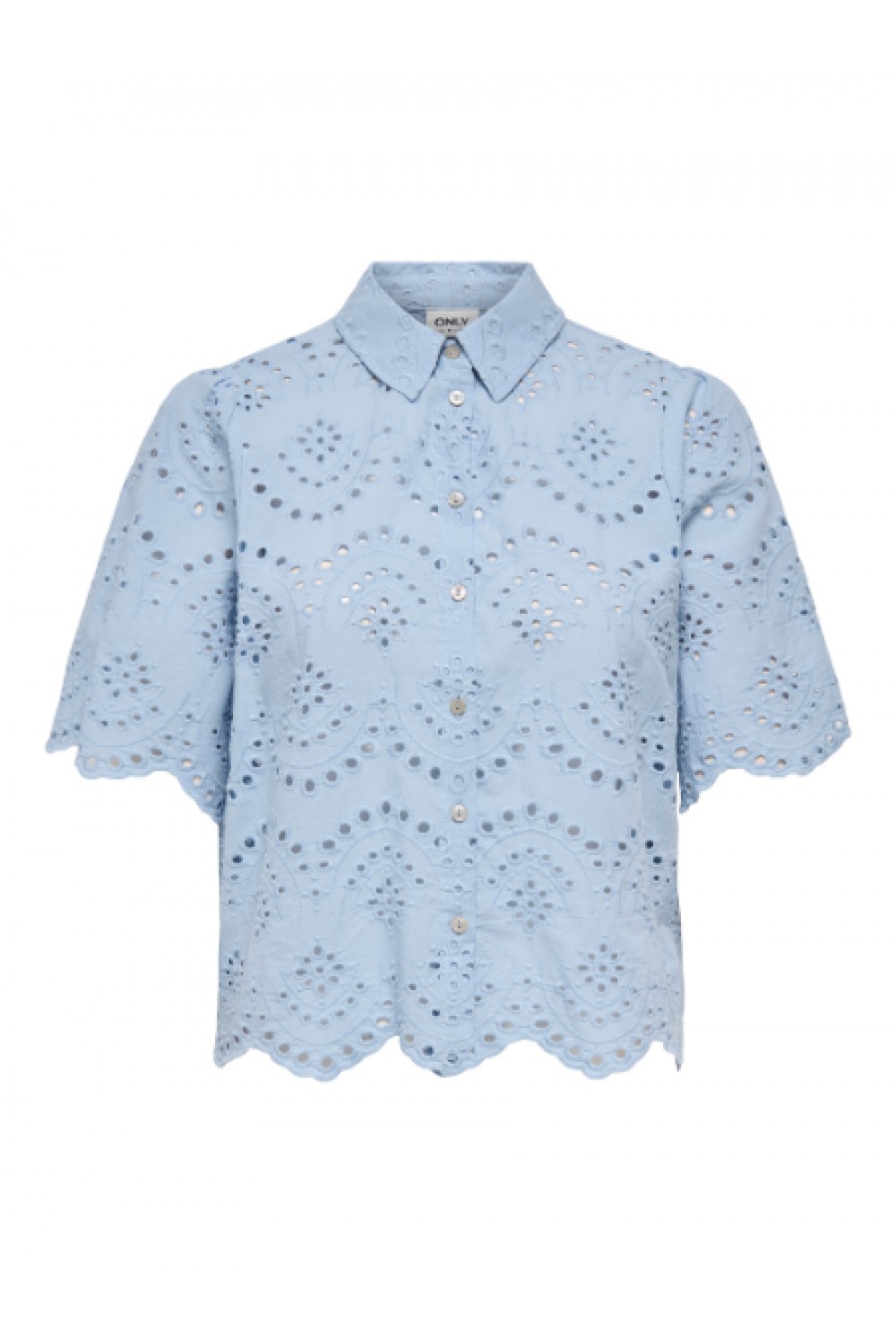 ONLY VALAIS S/S SHIRT WVN NOOS CASHMERE BLUE 15351106