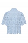 ONLY VALAIS S/S SHIRT WVN NOOS CASHMERE BLUE 15351106