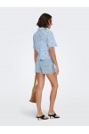 ONLY VALAIS S/S SHIRT WVN NOOS CASHMERE BLUE 15351106
