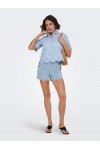 ONLY VALAIS S/S SHIRT WVN NOOS CASHMERE BLUE 15351106