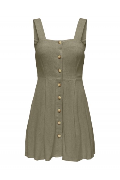 ONLY SIESTA LINEN BL SHORT STRAP DRESS PNT MERMAID 15370390