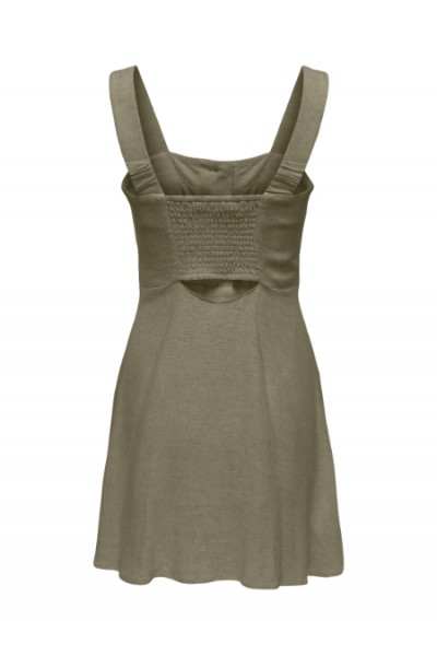 ONLY SIESTA LINEN BL SHORT STRAP DRESS PNT MERMAID 15370390
