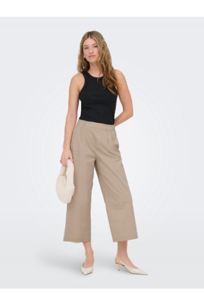 ONLY ZORA MW CULOTTE PANT PNT OXFORD TAN 15370610