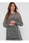 ONLY GERTRUDE MIDI DRESS PUMICE STONE CHECKS 15221174
