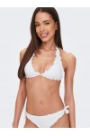 ONLY ANDREA RUFFLE TIE BIKINI SET CLOUD DANCER 15250846