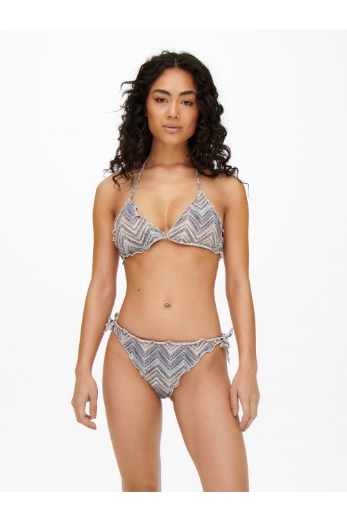 ONLY ANDREA RUFFLE TIE BIKINI SET MINK 15250846