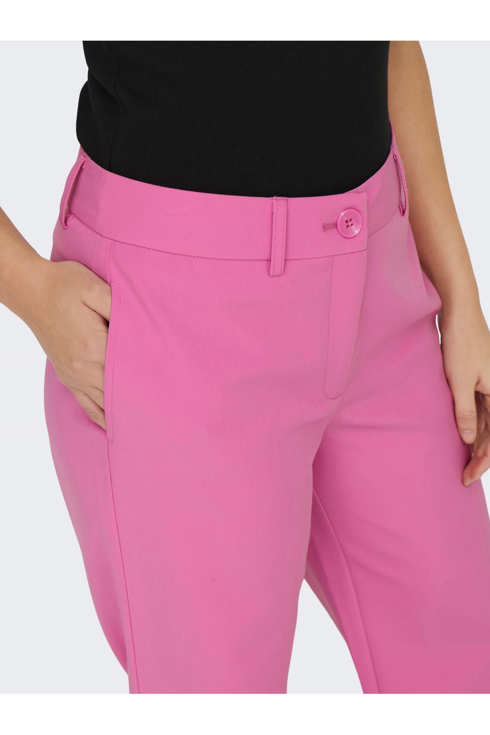 ONLY LANA-BERRY MID STRAIGHT PANT FUCHSIA PINK 15267759