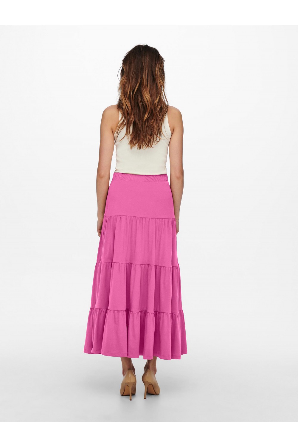 ONLY MAY MAXI SKIRT BOX JRS SHOCKING PINK 15226994