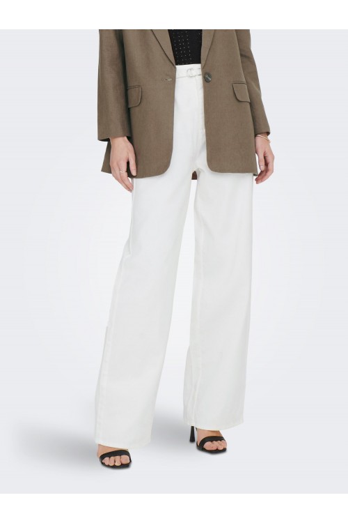 ONLY DEVORAH HW BELT WIDE PANT CLOUD DANCER 15283498