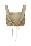 ONLY VIVA LIFE STRAP CROP TOP OXFORD TAN 15291269